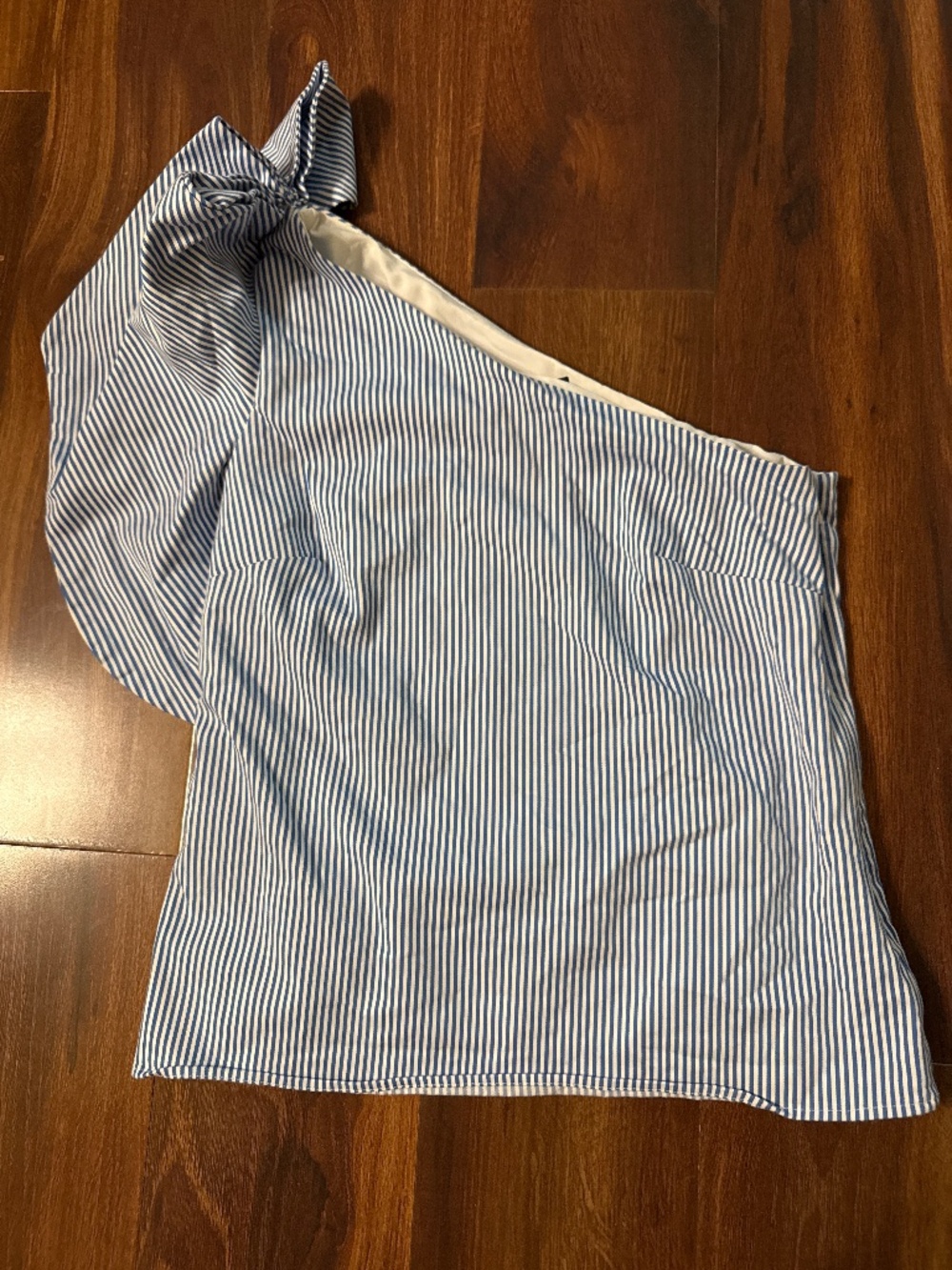 BANANA REPUBLIC One Shoulder Striped Blouse Size 6